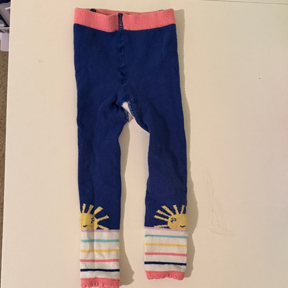 Hanna Andersson Pink and Blue Striped Kids' Leggings